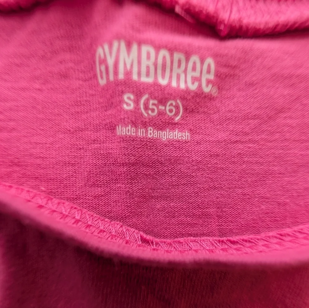 Gymboree Girls Pink Long-Sleeve Tee with Colorful 